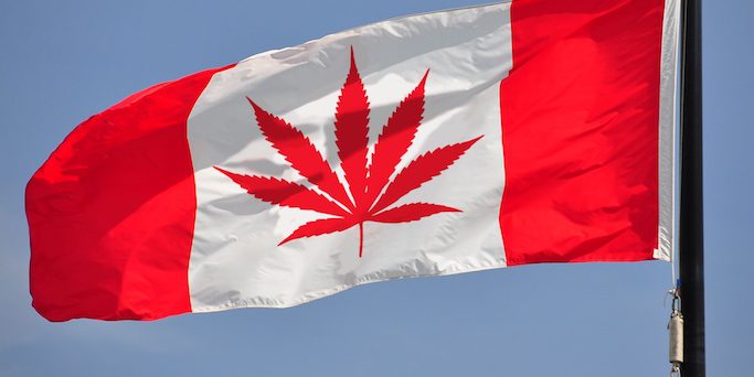 Canadian cannabis flag