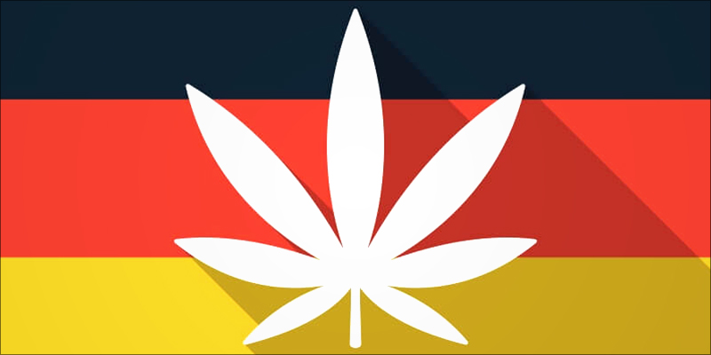 Marijuana Leaf on German Flag