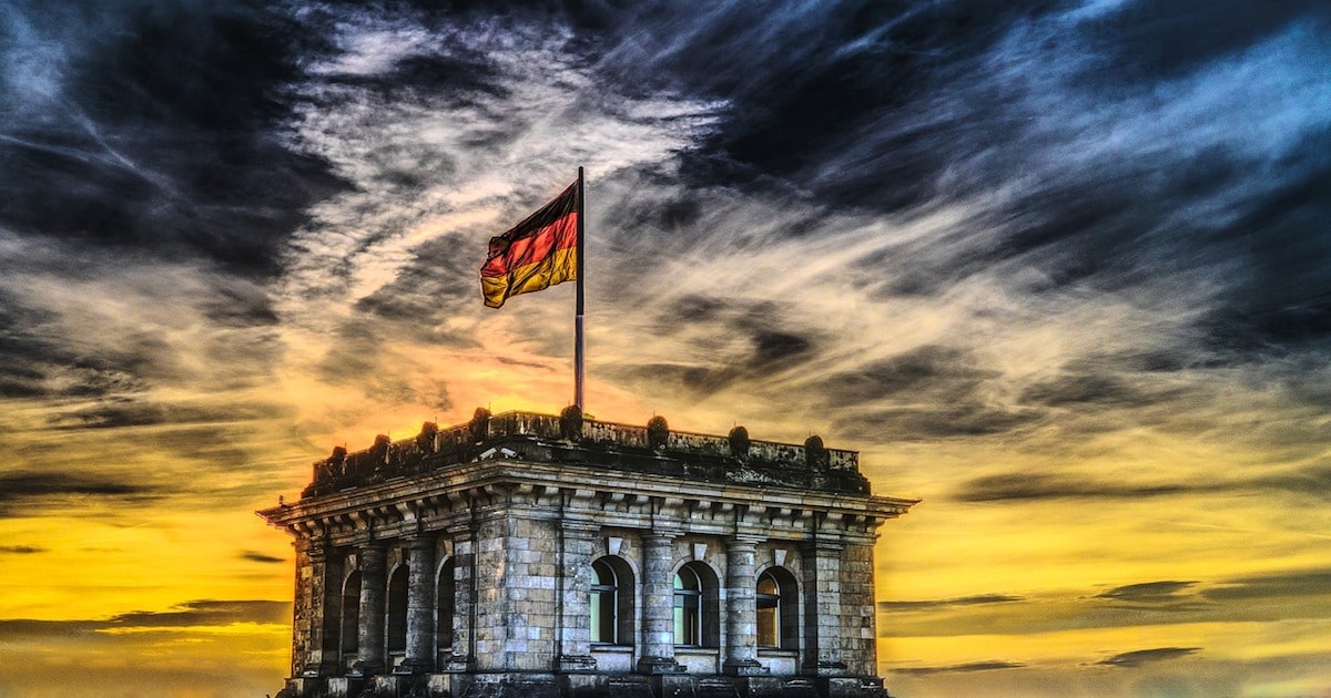german flag flying